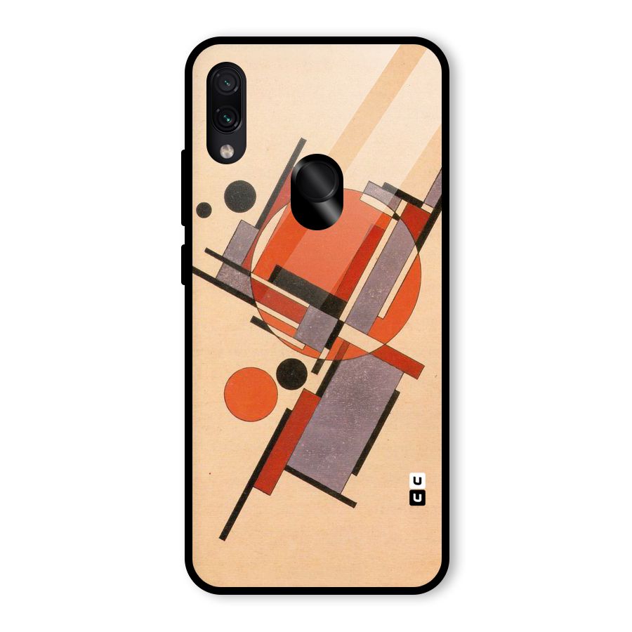 Geo Abstract Metrics Glass Back Case for Redmi Note 7 Pro
