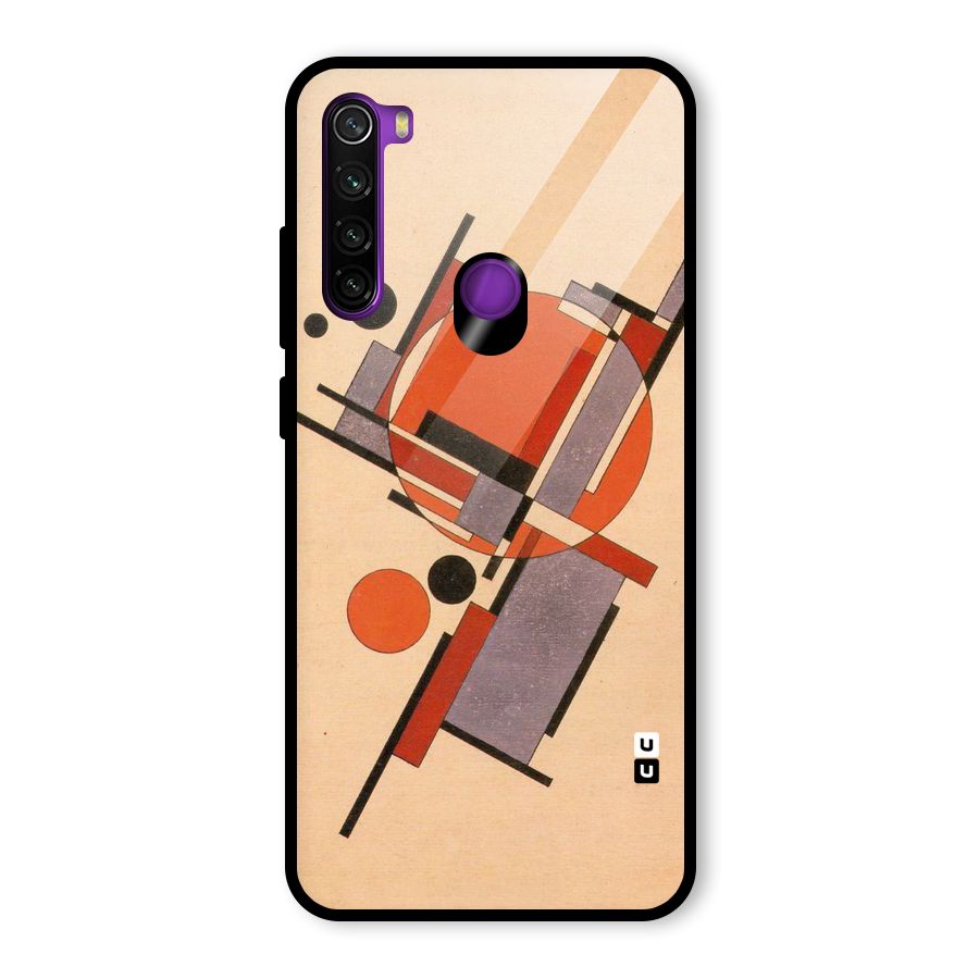 Geo Abstract Metrics Glass Back Case for Redmi Note 8