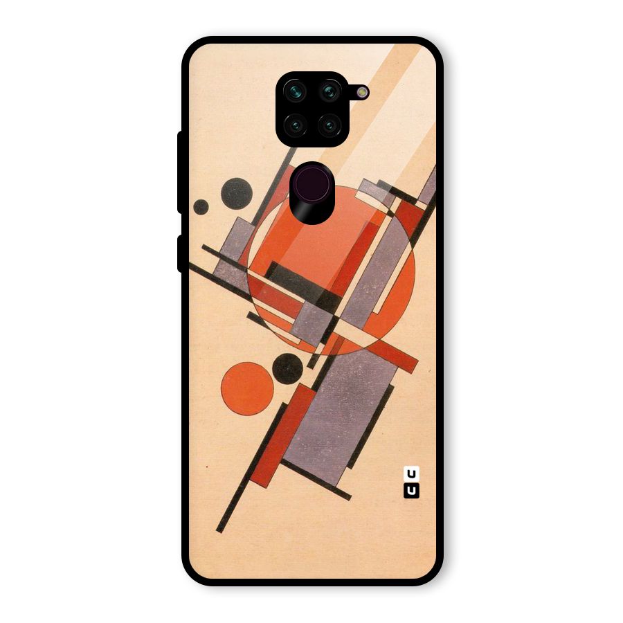 Geo Abstract Metrics Glass Back Case for Redmi Note 9