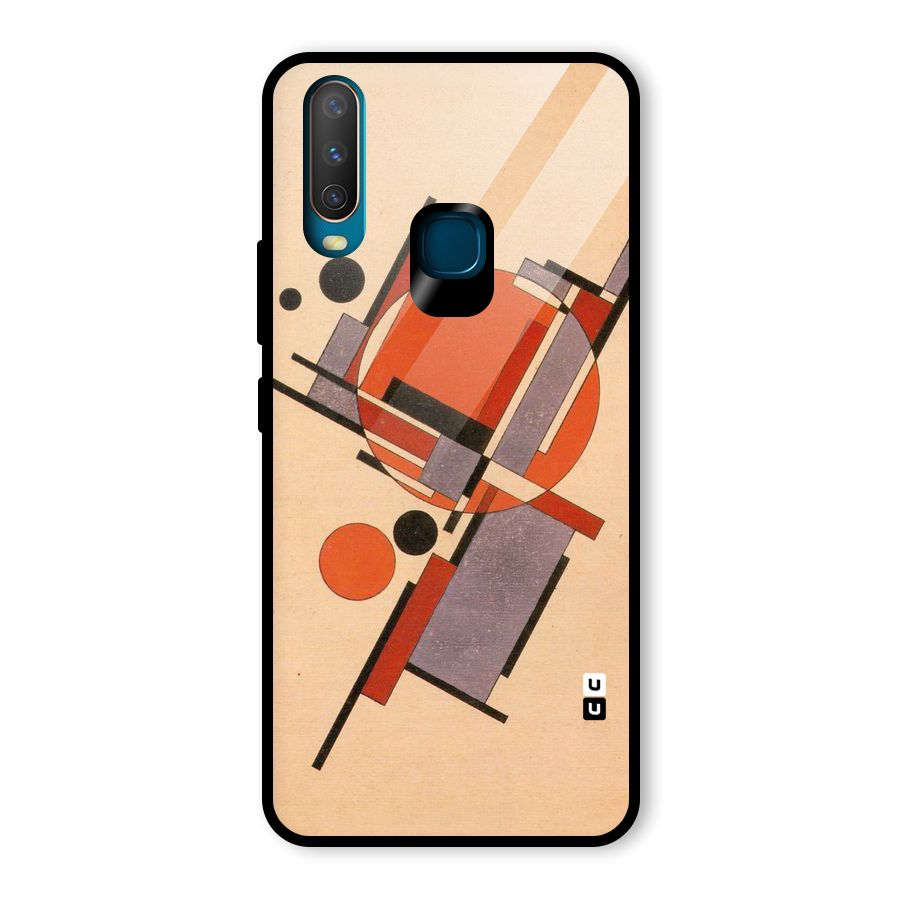 Geo Abstract Metrics Glass Back Case for Vivo U10