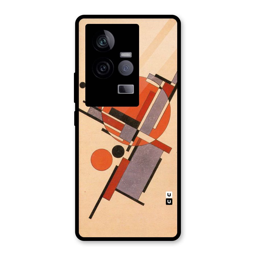 Geo Abstract Metrics Glass Back Case for Vivo iQOO 11 5G