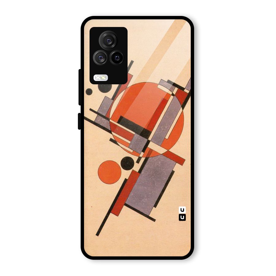 Geo Abstract Metrics Glass Back Case for Vivo iQOO 7 Legend 5G