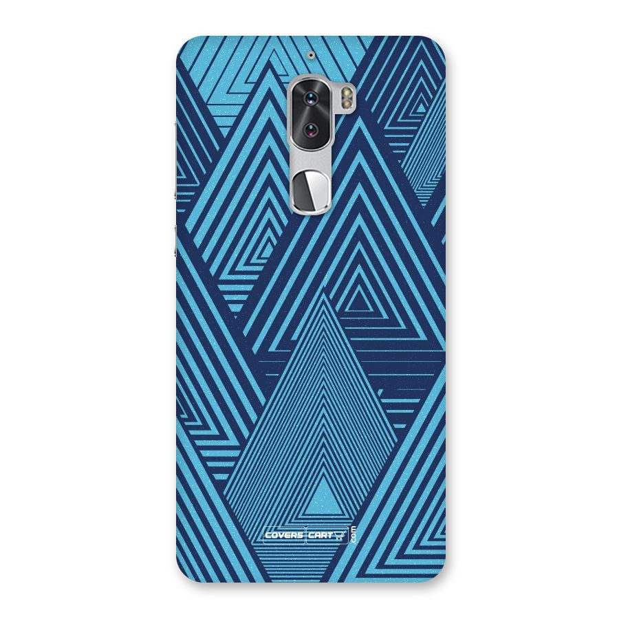 Geometric Blue Print Back Case for Coolpad Cool 1