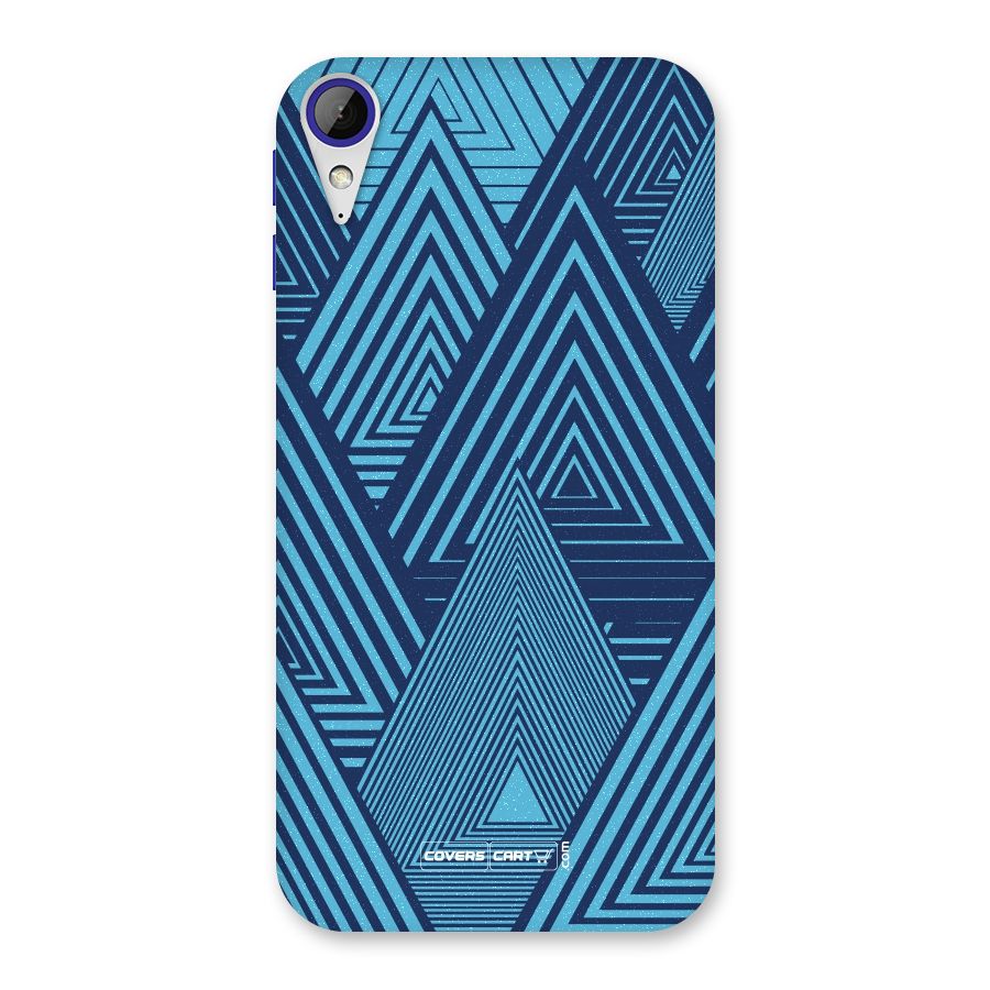Geometric Blue Print Back Case for Desire 830