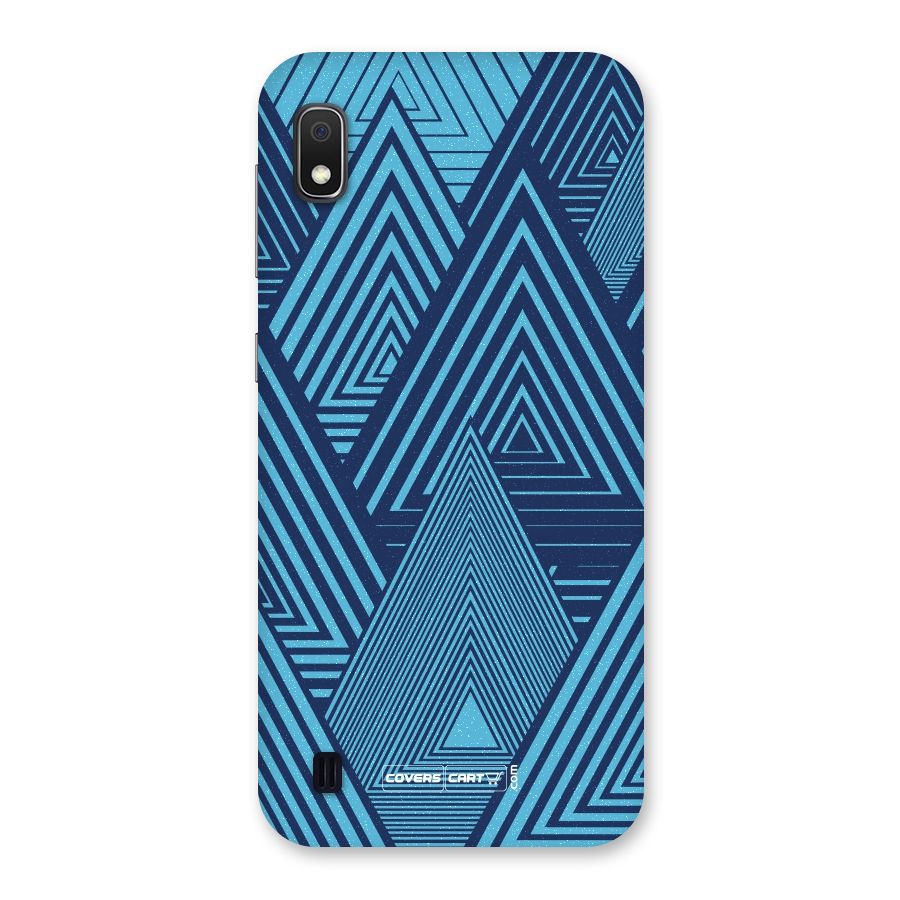 Geometric Blue Print Back Case for Galaxy A10