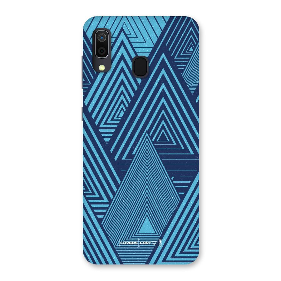 Geometric Blue Print Back Case for Galaxy A30