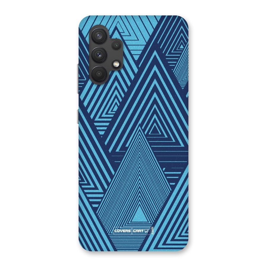 Geometric Blue Print Back Case for Galaxy A32
