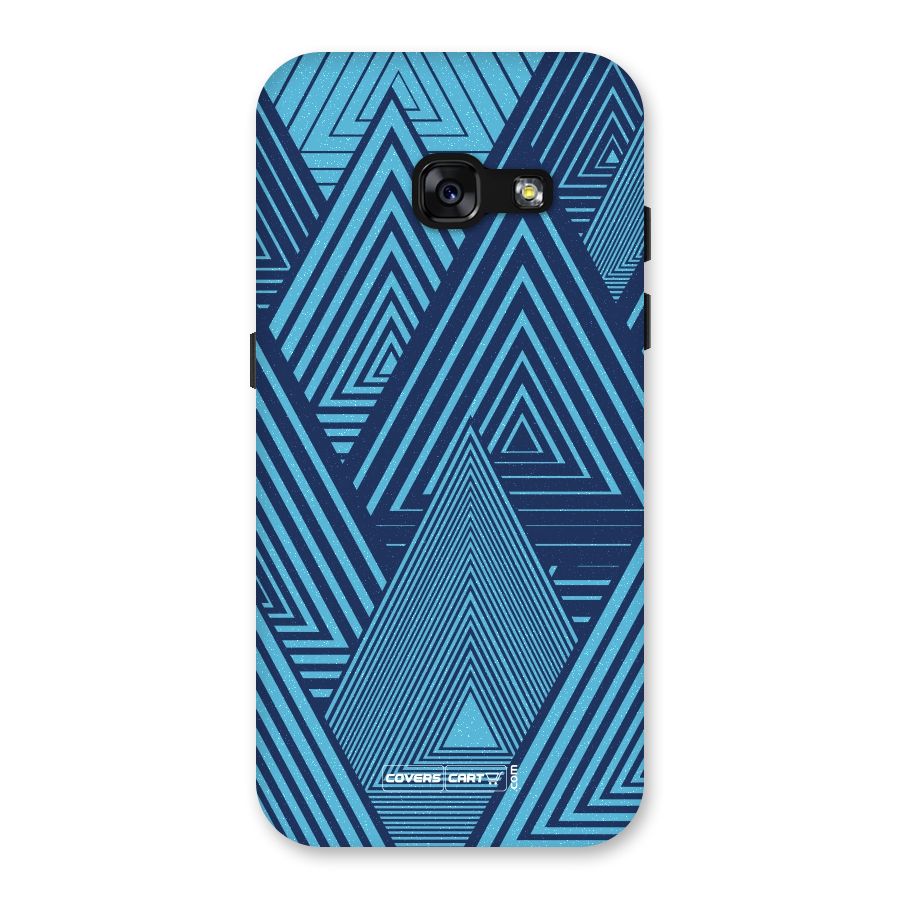 Geometric Blue Print Back Case for Galaxy A3 (2017)
