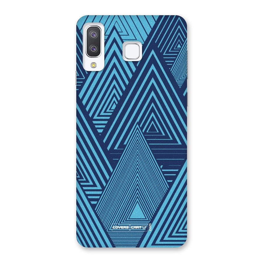 Geometric Blue Print Back Case for Galaxy A8 Star