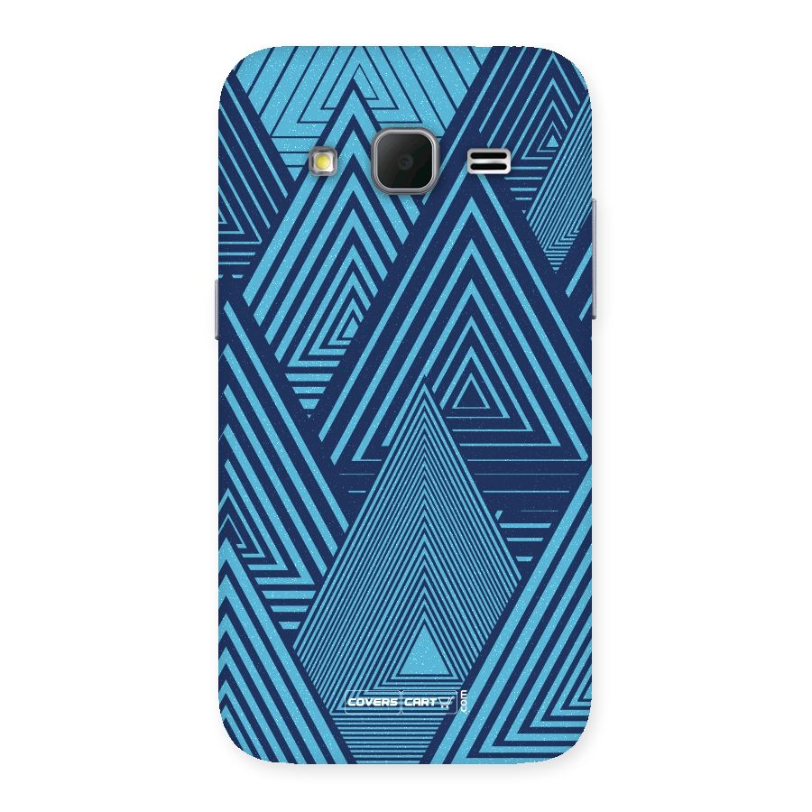 Geometric Blue Print Back Case for Galaxy Core Prime