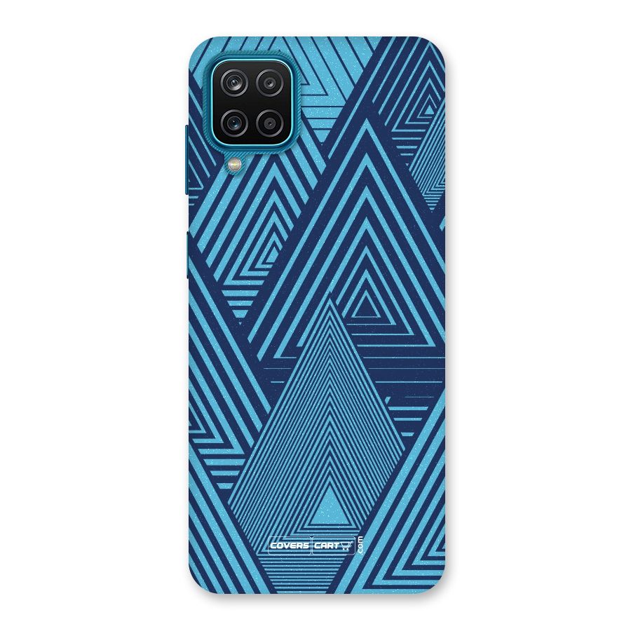 Geometric Blue Print Back Case for Galaxy F12