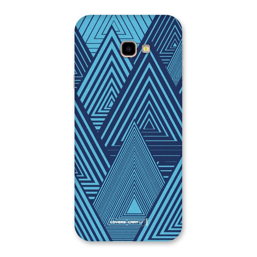 Geometric Blue Print Back Case for Galaxy J4 Plus