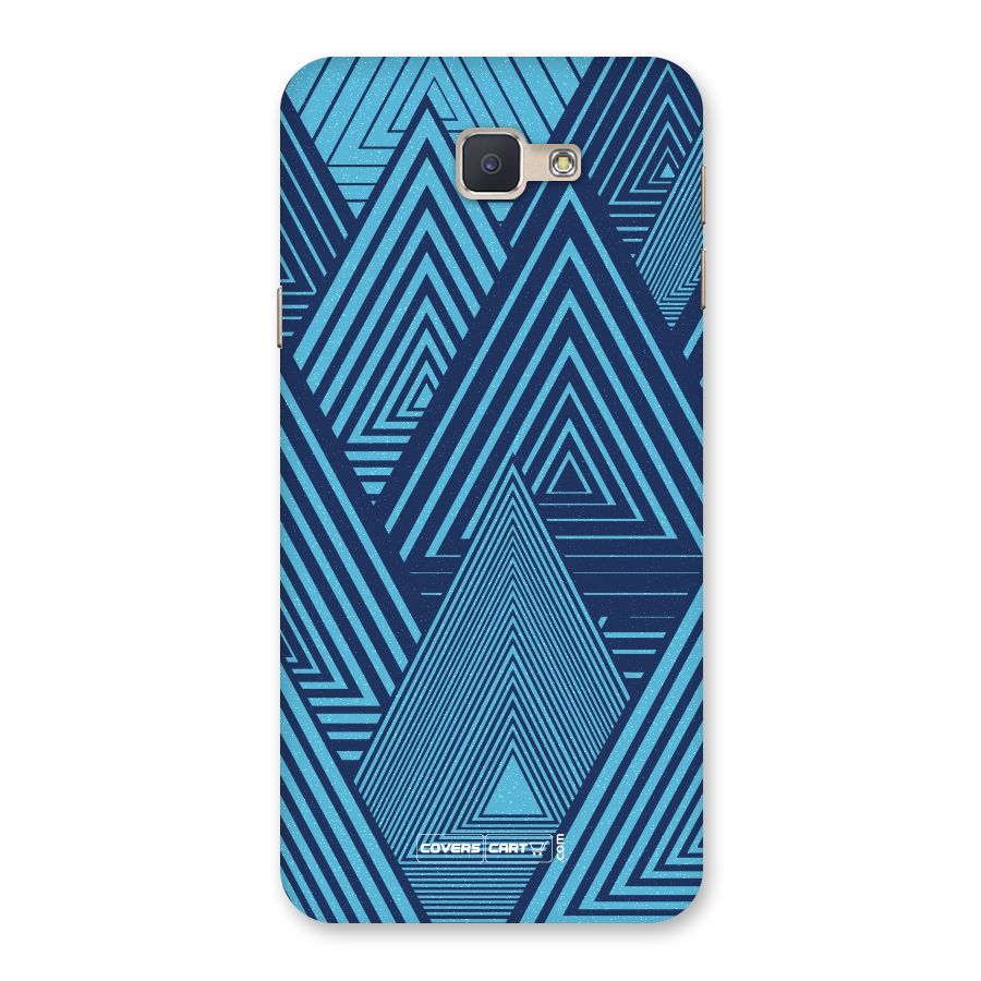 Geometric Blue Print Back Case for Galaxy J5 Prime