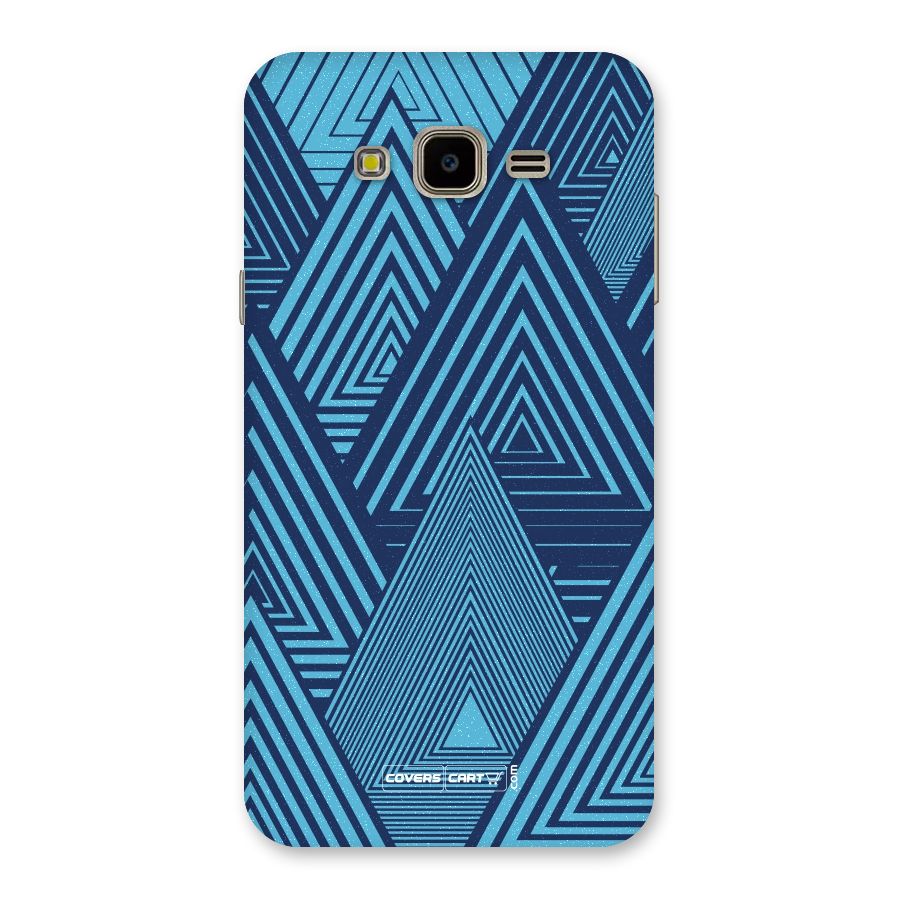 Geometric Blue Print Back Case for Galaxy J7 Nxt