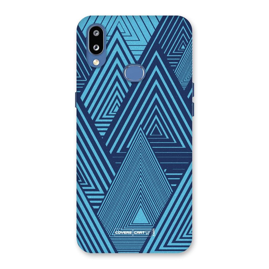 Geometric Blue Print Back Case for Galaxy M01s