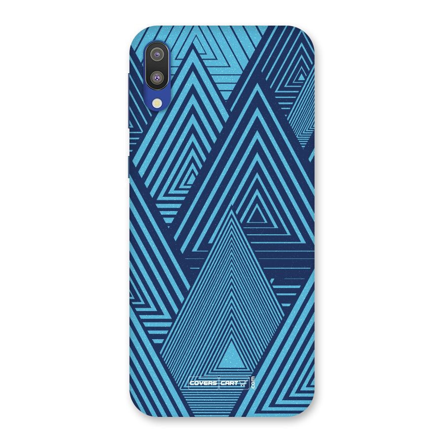Geometric Blue Print Back Case for Galaxy M10