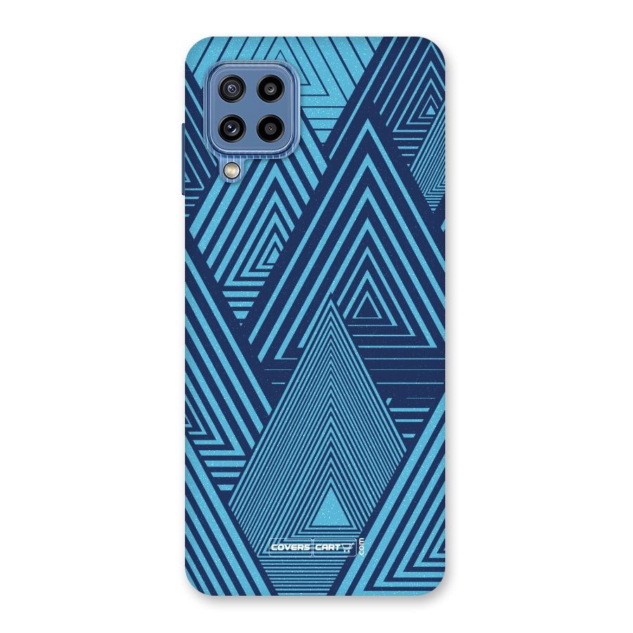 Geometric Blue Print Back Case for Galaxy M32
