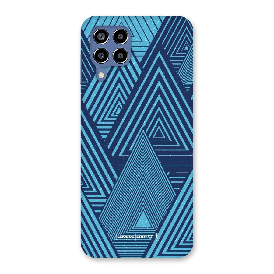 Geometric Blue Print Back Case for Galaxy M53 5G