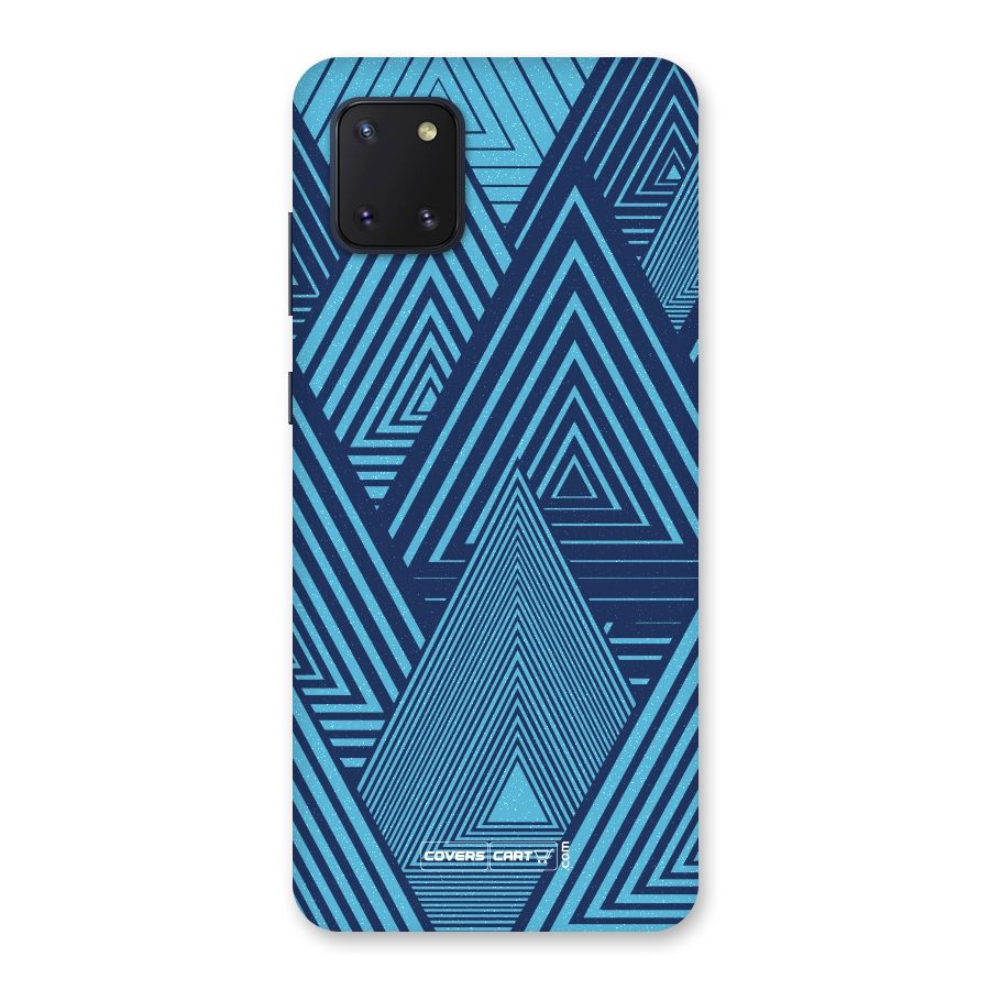 Geometric Blue Print Back Case for Galaxy Note 10 Lite