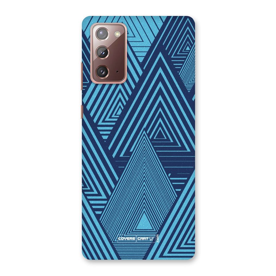 Geometric Blue Print Back Case for Galaxy Note 20