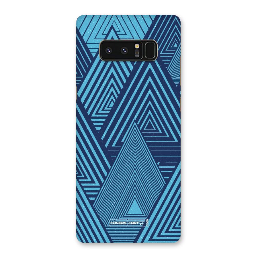 Geometric Blue Print Back Case for Galaxy Note 8