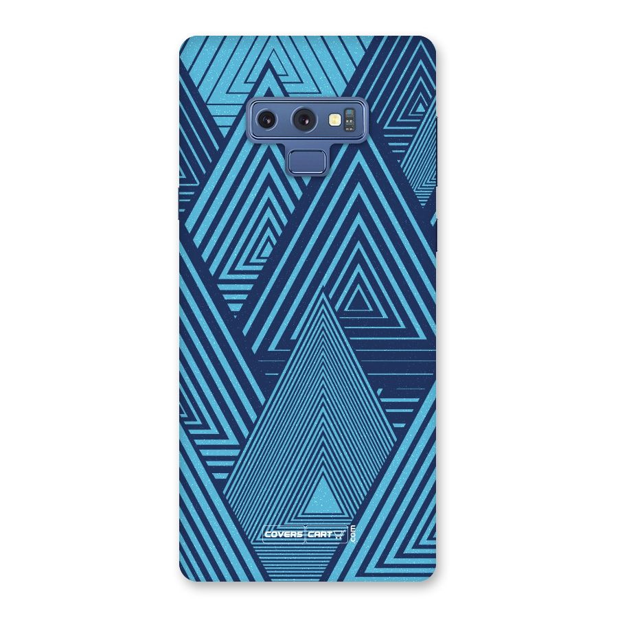 Geometric Blue Print Back Case for Galaxy Note 9