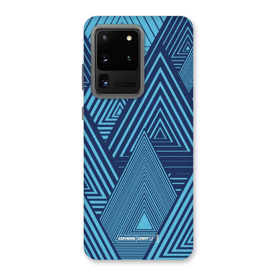 Geometric Blue Print Back Case for Galaxy S20 Ultra