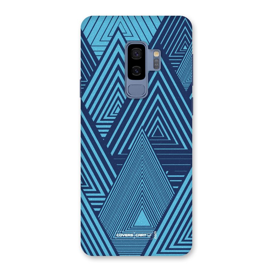 Geometric Blue Print Back Case for Galaxy S9 Plus