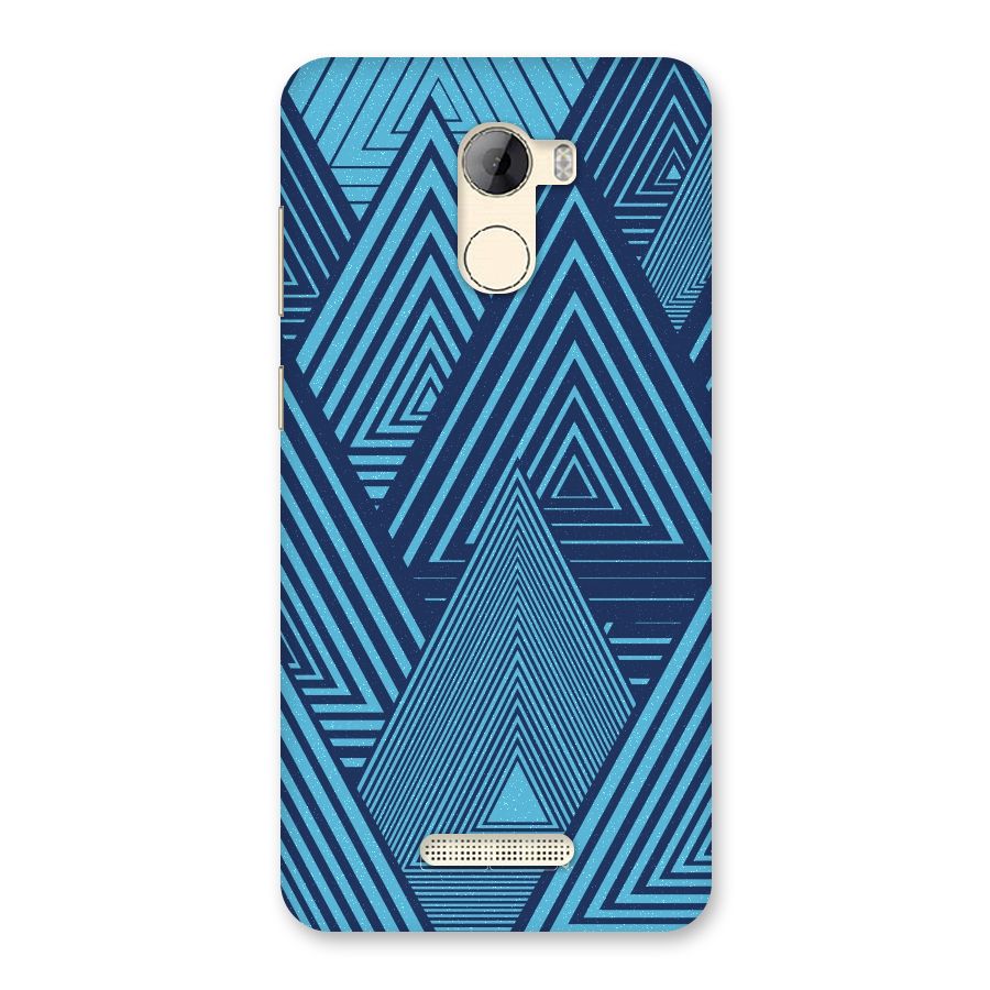 Geometric Blue Print Back Case for Gionee A1 LIte