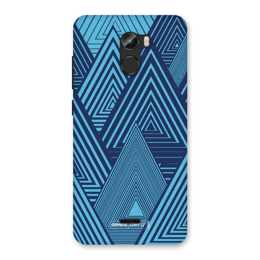 Geometric Blue Print Back Case for Gionee X1