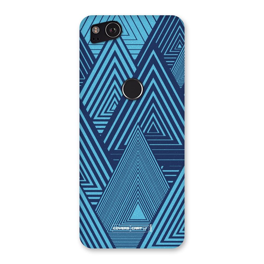 Geometric Blue Print Back Case for Google Pixel 2