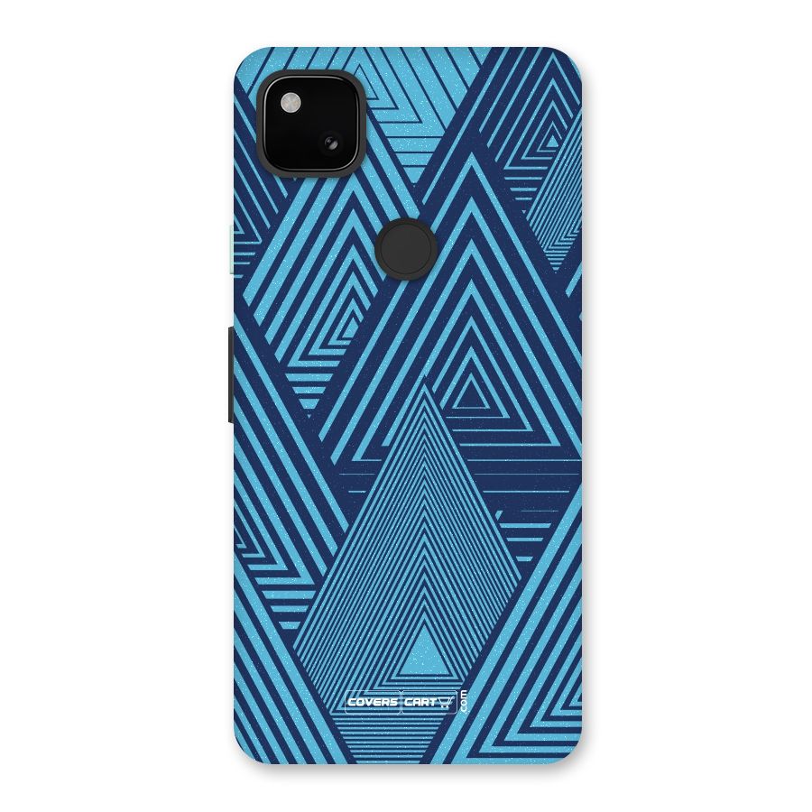Geometric Blue Print Back Case for Google Pixel 4a