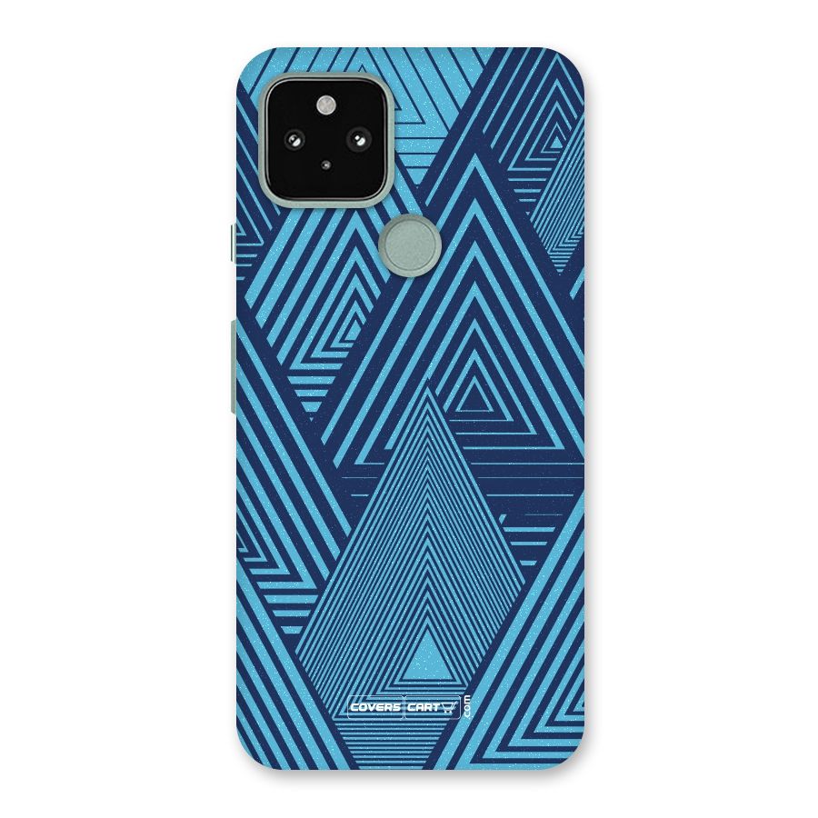 Geometric Blue Print Back Case for Google Pixel 5