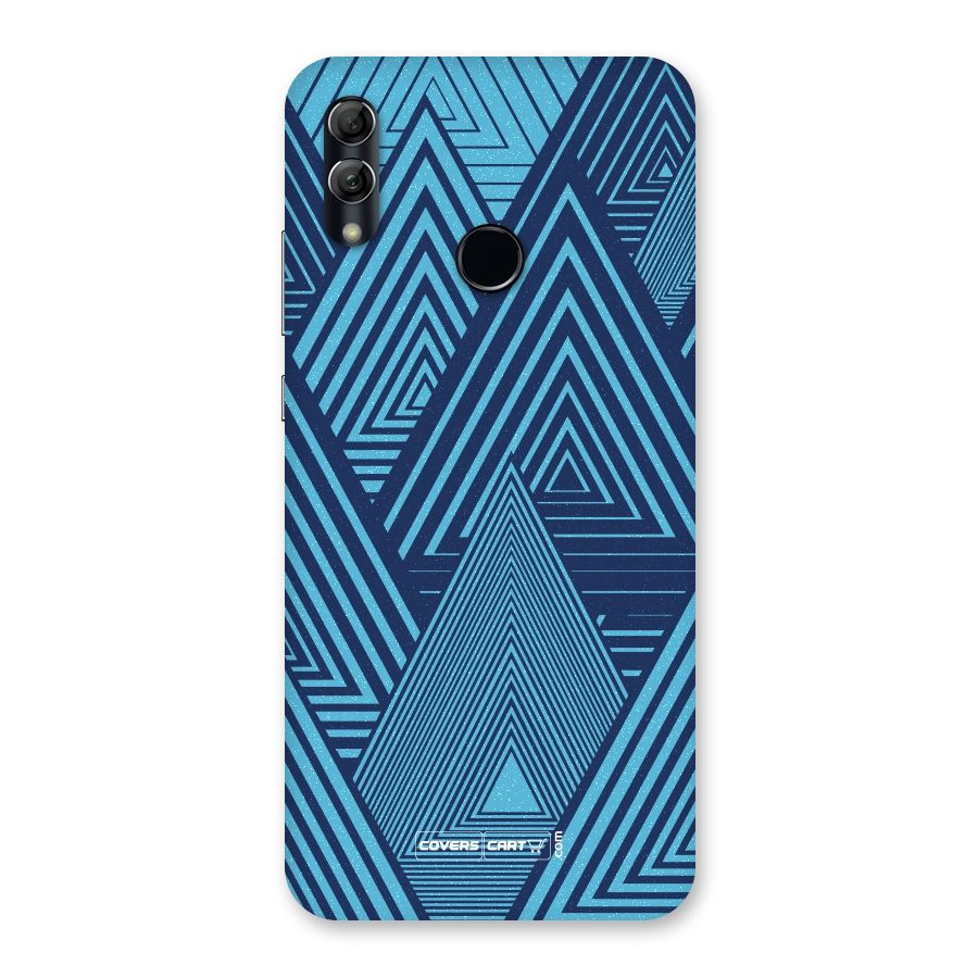 Geometric Blue Print Back Case for Honor 10 Lite