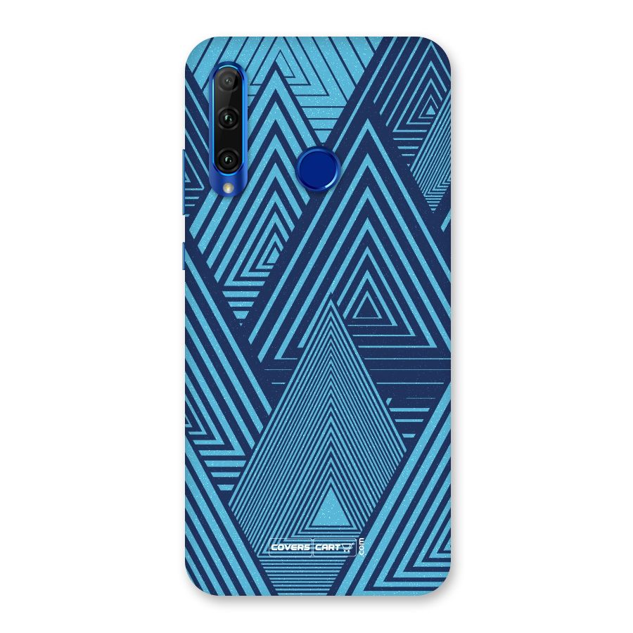 Geometric Blue Print Back Case for Honor 20i