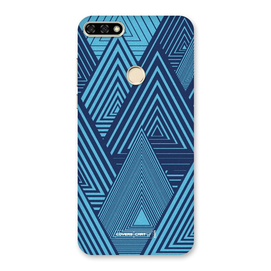 Geometric Blue Print Back Case for Honor 7A