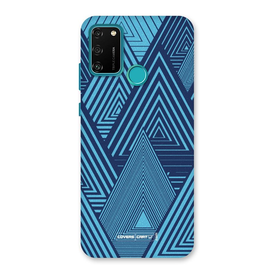Geometric Blue Print Back Case for Honor 9A