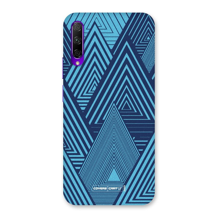 Geometric Blue Print Back Case for Honor 9X Pro