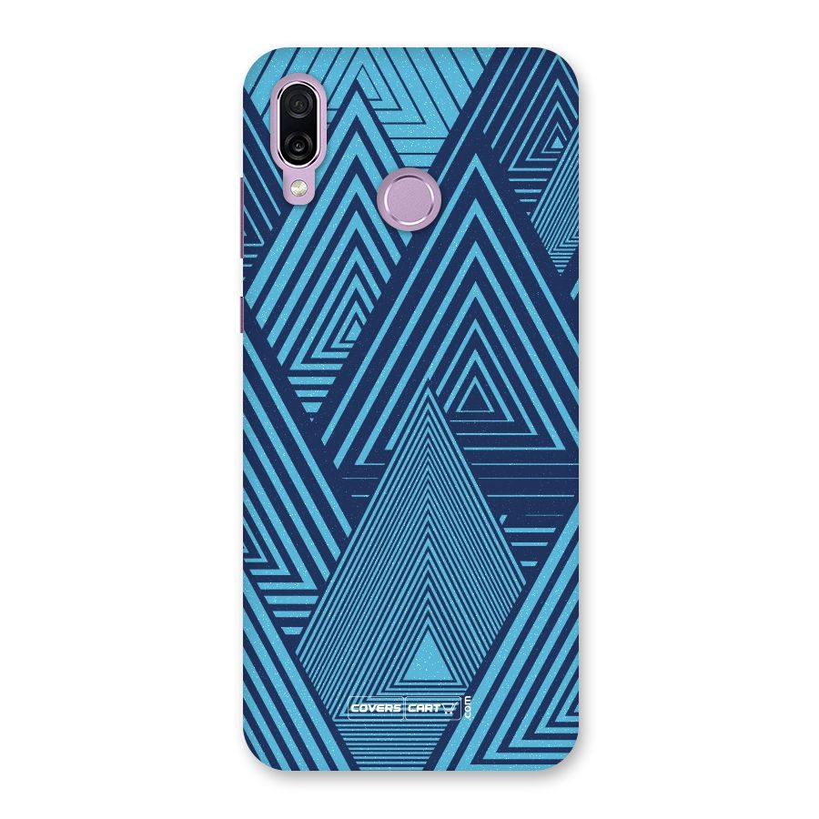 Geometric Blue Print Back Case for Honor Play