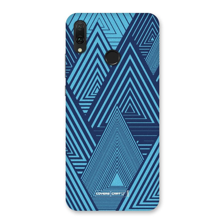 Geometric Blue Print Back Case for Huawei Y9 (2019)
