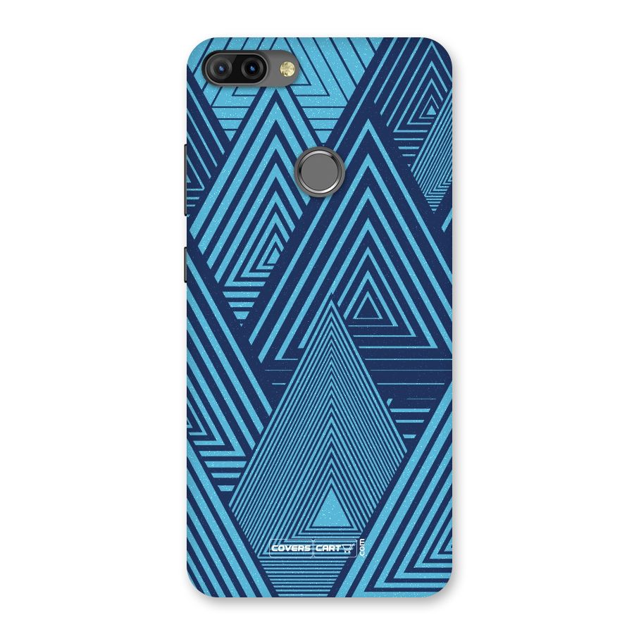 Geometric Blue Print Back Case for Infinix Hot 6 Pro