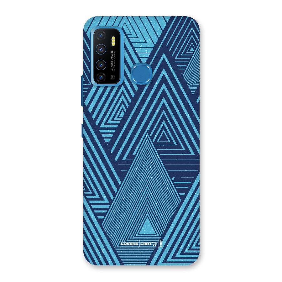 Geometric Blue Print Back Case for Infinix Hot 9