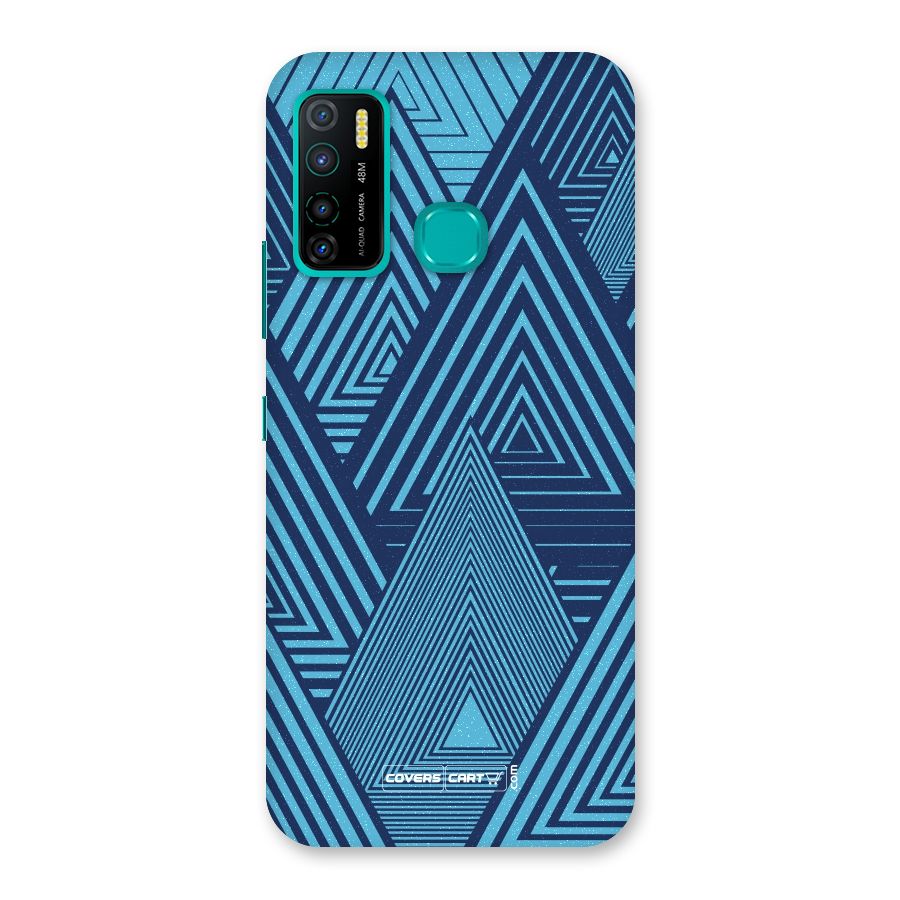 Geometric Blue Print Back Case for Infinix Hot 9 Pro