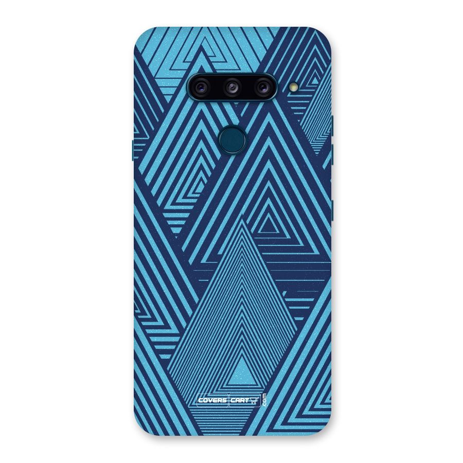 Geometric Blue Print Back Case for LG  V40 ThinQ