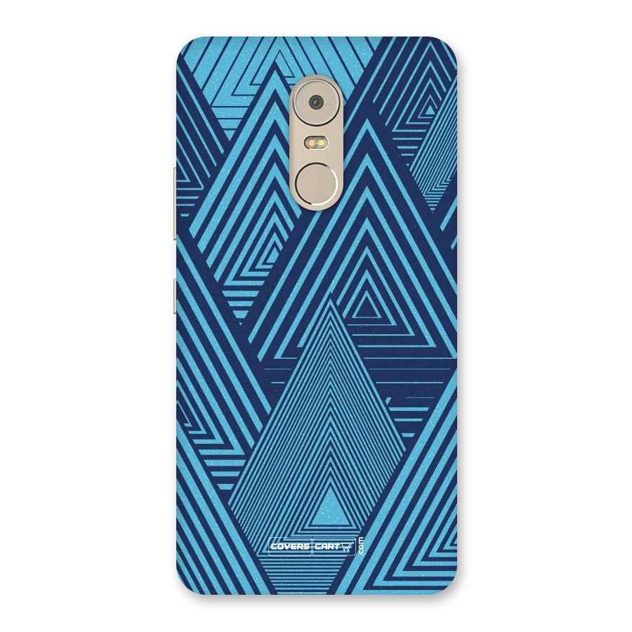 Geometric Blue Print Back Case for Lenovo K6 Note
