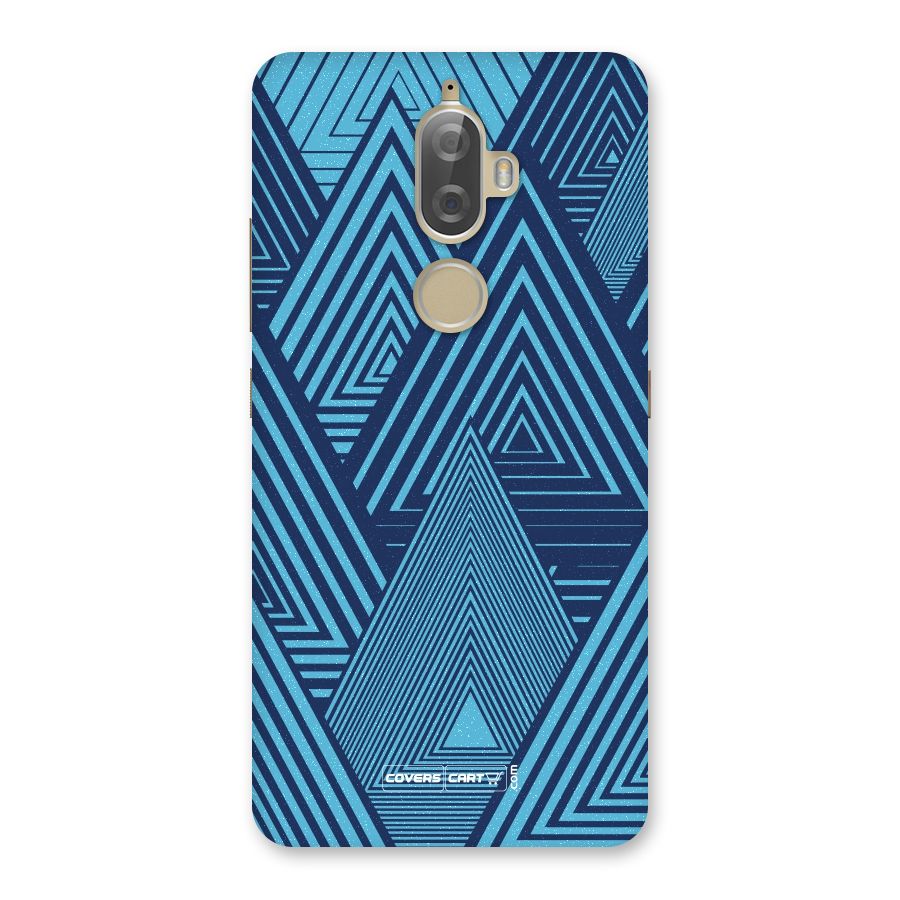 Geometric Blue Print Back Case for Lenovo K8 Plus