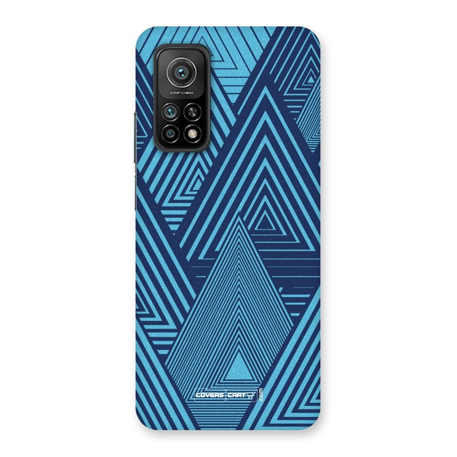 Geometric Blue Print Back Case for Mi 10T 5G