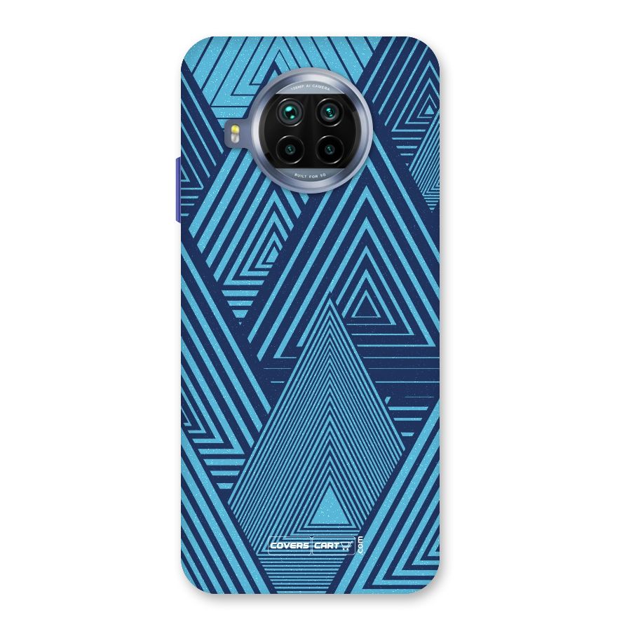 Geometric Blue Print Back Case for Mi 10i