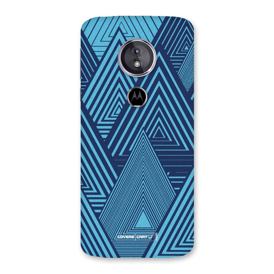 Geometric Blue Print Back Case for Moto E5
