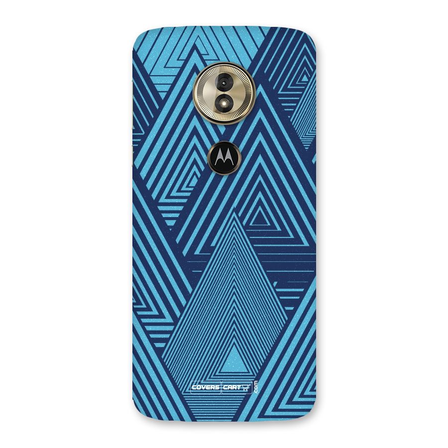 Geometric Blue Print Back Case for Moto G6 Play